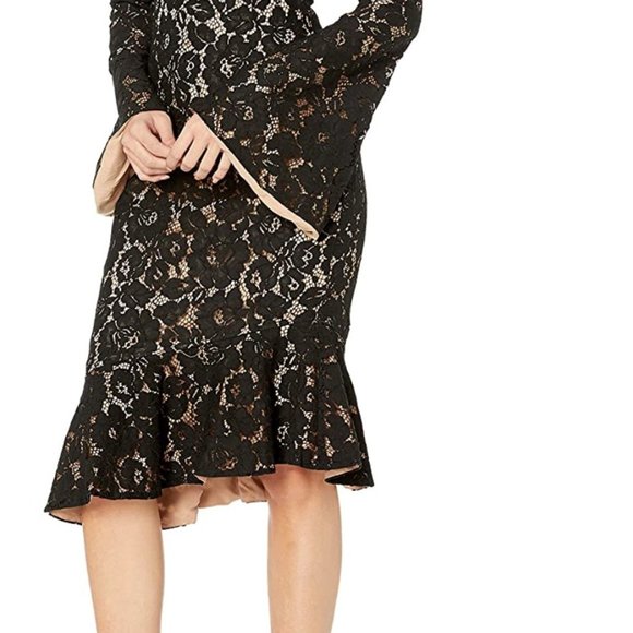 NWT MINKPINK Womens Marseille Lace Cold Shoulder Dress - Picture 4 of 4